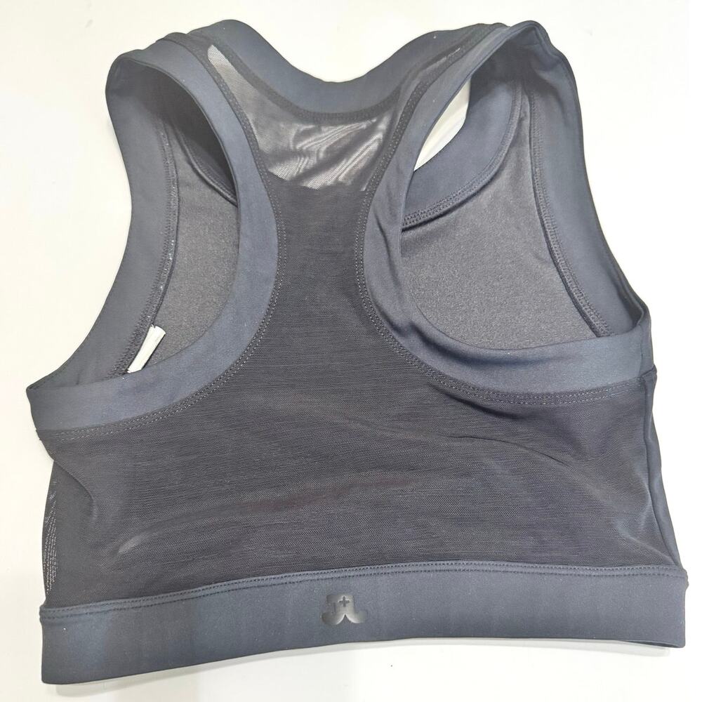 Jo+Jax Black Mesh Racerback Dance Crop Top Adult XXS XXSA - Picture 2 of 3